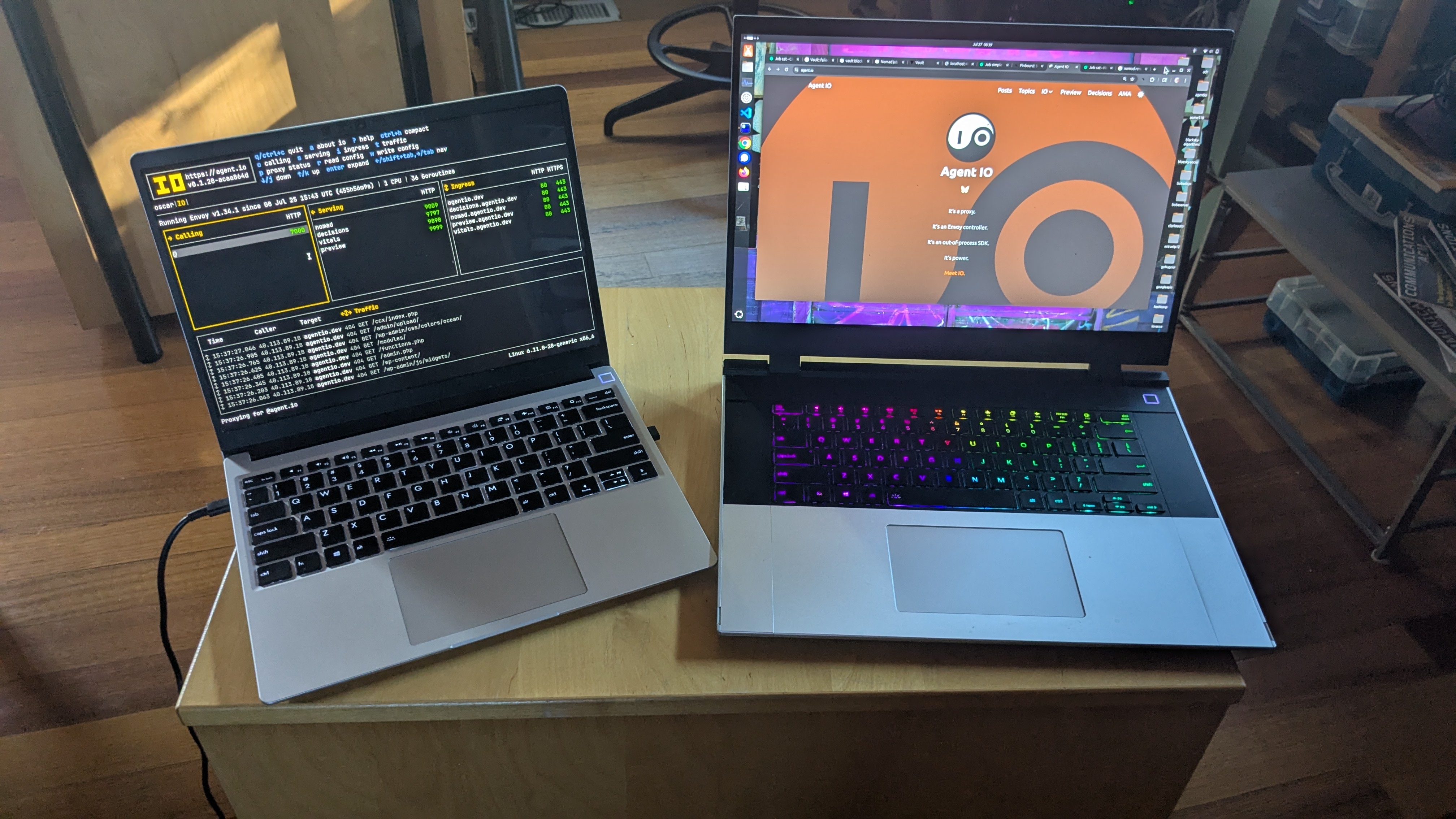 Two Framework Laptops